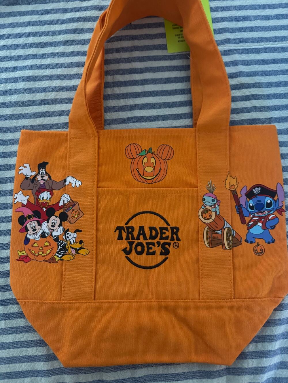 Disney Halloween Custom Made Mini Trader Joes Tote Bag